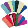 Porte-glace Outils pour crème glacée 16 couleurs Manchons isolants en néoprène Congélateur Popsicles Sacs Sans BPA en vrac Vente en gros Article d'été Fret aérien AAA