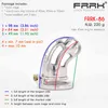 Cockrings FRRK Large Male Chastity Device Cock Cage Metal Bondage Belt Scrotum Groove Lock Penis Rings Fetish Lockable Sex Toys for Men 1124