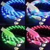 Cavi LED luminosi da 1 m 3ft Luce fluente Tipo magnetico c Cavo micro USB USB-C per Samsung s10 s20 s21 htc lg telefono Android pc