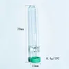 Portable glass hookah one-click tube with cap for safe storage of bugs and odor control