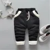 Baby Warm Pants for Girls children Plus velvet thick leggings Infant Winter Pants newborn leggings casual Trousers 210312