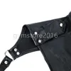 Bondage Man Made Leather Body Belt Neck Collar Brigade Chest Arm Cuff Soldier #45