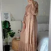 Повседневные платья 2022 Абая Дубай Турция Хиджаб Мусульманское модное платье Индия Ислам Одежда для женщин