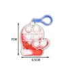 Décompression Toys sensoriels Poussez sa série de Noël Children Bubble Music Key Chain Santa Claus Gingerbread Man Tree Butterfly FY33008847802