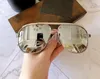 Märke Designer Solglasögon för män Grå Bruna linser Eyewear Male Square Big Frame Eyewear Mäns Förare Nyanser Punk Cool Driving Sun Glasses 5 Färger med Original Box
