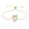 Charm Bracelets Cute Cubic Zirconia Bee For Women Gold Chain Crystal Bracelet Adjustable Animal Femme Jewelry MBR180086 Raym22