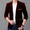 Lyx Herr Manchester Blazers Höst Vårmode Man Slim Fat Casual Kostym Jacka Herr Blazer Masculino Kläder Vetement Homme