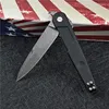Promotion BD4 Flipper Folding Knife N690 White/Black Stone Wash Blade GRN +Stainless Steel Handle Ball Bearing EDC Pocket Knives