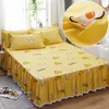 침실 세트면 침대 덮개 단색 사마레 침실 3pcs 웨딩 홈 EL 장식 1.2m 1.5m 1.8m 2m Bedspread