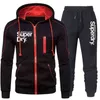 Trainingsanzug Männer Kleidung Jacke + Hose Zwei Stücke Sets Chandal Hombre Marca Trainingsanzüge Sportswear Männliche Mit Kapuze Sweatshirts 211123