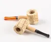 Corncob Pipe Handgjorda träkolven Cob Tobacco Pipe Disponible Natural Costume Accessory Herb Hammer Spoon Cigarett Filterverktyg A9767597