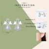 BAMOER Genuine 925 Sterling Guardian Angel Exquisite Stud Earrings for Women Fashion Silver Jewelry Gift SCE476