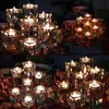 Uderzenia domowe Ozdoby Świecznik Świece Pomysł ślubny K9 Crystal Candle Holder Centerpieces Bar Kawiarnia Dekoracje 210722