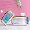 HBP ins wind Bolsa cosmética Hyunya bonita à prova d'água de grande capacidade bolsa portátil para meninas bolsas de maquiagem portáteis bolsa transparente com aba