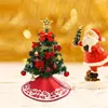 Kerstdecoraties 2 stks Tree Rok - 12 inches Mini met Floral Grenspatroon voor Jaar Partij Xmas Decoratie