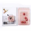 Rose Gold Storage Basket Cosmetic Organizer Makeup Brushe Holder Metal Wire Toiletry Collection Bathroom Shelves 210609