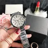 Luxury Brand Gold Silver Watch Mens Kvinnor Unisex Klockor 40mm Fashion Dress DateJust 5 Färg Renning Rostfritt Stålrörelse