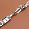 Watch Bands Silver Stainless Steel Metal Watchbands 22mm Fit Brand Band Strap Bracelets Fold Safety Buckle Clasp Straight End Classic Hele22