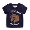 Yaz Metre Bebek Tees Yaz Pamuk Unicorn Kız T Shirt Satış Toddler Satan Çocuk Giysileri Tops 210529