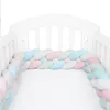 Cushion Decorative Pillow 2 2 Meter Baby Bed Bumper Infant Braid Cot Cradle Cushion Knot Crib Protector Room Decor263x