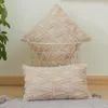 Cushion/Decorative Pillow Nordic Style Soft Plush Throw Covers Solid Color Embroidered Cushion Cover For Sofa Bedroom Home Living Room Decor