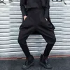 [EAM] Черные длинные шаровары с высокой эластичной резинкой на талии, свободные брюки, мода весна-осень 2022 1Z317 211216