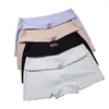 Säkerhetskvinnor Sömlös is Silkboxare Pantie Flat Tiered Short Pants Underwear Plus Size Boyshort Knickers 210730