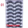 Falska ögonfransar 10 parfashion wispy tjocka långa ögonfransar förlängning handgjorda mjuka hår smink