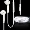 Auriculares de 3.5mm en audífonos de auriculares estéreo con oreja Auriculares con micrófono y control de volumen remoto para Samsung S7 S6 Edge