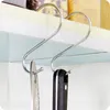 Krokar skenor s rostfritt stål metall s-formad badrum köksbelägg hängande hängare lagringshållare arrangör hushåll