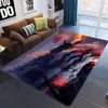 3d Galaxy Space Stars Mattor för vardagsrum Kaffebord Bäddsoffa Sovrum Golvmatta Tvättbara Stora Slip Golv Rug Mattor 210317