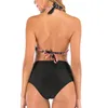 Costumi da bagno grandi da donna sexy a vita alta estivi Bikini da spiaggia femminili Costumi da bagno push up Bikini Set Costumi da bagno Costume da bagno bagnante 210305