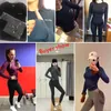 Dames T-shirt Fitness T-shirt Vrouwen Sportkleding Yoga Tops Slanke Elastische Vrouwelijke Lange Mouwen Compression Shirts Workout Sweatshirts