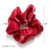 Mulheres Meninas Silk Hair Scrunchies Elastic Cor Sólida Hairband Titular De Cabelo Headband Headwear Heads Acessórios