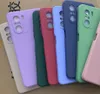 Rechte rand vierkante vloeibare siliconen tpu zachte gevallen cover voor xiaomi 10 pro redmi 10x 4G 5G note 9 pro 100pcs / lot