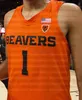 Aangepaste Oregon State Beavers Basketball Jerseys Payo Tres Tinkle Thompson Kelley Reichle Hollinsa.c. Groen Barry Payton