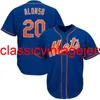 Men Women Youth #20 Pete Alonso Genuine Series Stitched Jersey Embroidery Custom Any Name Number XS-5XL 6XL