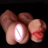 3D Deep Throat Male Airplane Cup Masturbation and Tongue Masturbator sexy Toys Real Oral