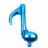 16インチホットニューブラックパールブルー/ピンクの音ノート風船誕生日パーティー用品インフレータブルグローブスウェディングデコレーションヘリウムボール