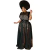 Eingetroffen Plus Größe Frauen Kleid Mode Sheer Mesh Leopard Inner Linning Elegante Dame Nachtclub Party Kleider Echt Bilder261n