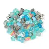 Liga de resina acrílica Rhinestone grande buraco europeu miçangas cor mista para jóias fazendo artesanato DIY 60pcs / lote