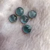 Весь 2 шт. Качество Aquamarines Cabochon 8mm Gem Coney Свободные бусины раунд Cabochon, Gem Ring лицо для ювелирных изделий DIY