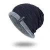 Moda Chłopcy Mężczyźni Zimowe Czapki Czapki Dzianiny Czapka Szalika Ciepłe Futro Skullies Beanie Bonnet Hat Hat Węzienny Kapelusze Dziania 266 W2