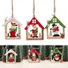 2021 Christmas Decorations Wooden Craft Hollowed Out Tree Small Pendant WLL383