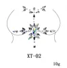 Оптом грудное украшение драгоценного украшения горный хрусталь сундук наклейка временная татуировка тела вспышка алмазный клей для женщины фестиваль