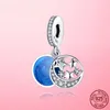 925 Sterling Silver Astronaut Maan Ster Charms Fruit Ananas Hanger Lucky Bead Fit Pandora Armband Voor Sieraden DIY