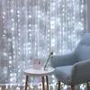 LED Curtain String Lights Remote Control USBBattery Fairy Light Christmas Garland Wedding Party for Home Bedroom Window Decor2920255