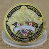 2pcs Non Magnetic 70th Anniversary Battle Normandy Medal Of Gilded Military Craft Challenge US Coins For Collection With Hard Caps9835219