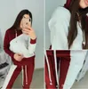 Groß- und Einzelhandel Kleidung Läuferinnen Frau Sweatshirts Trainingsanzug Frauen Casual Sport Kapuzen Sweatshirts + Hosen