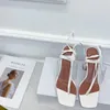 Sandálias Casuais Designer de moda mulheres sapatos de couro real Criss-Criss Strappy High Hees Sandalias de Las Mujeres Mujer 2021